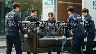 서울 중구 저동2가 사무실 안전 이사, 꼼꼼하게 준비하세요!